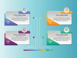 infografía de presentación de negocios plantilla de diseño de vector 3d abstracto.puede usarse para diseño de flujo de trabajo, diagrama, informe anual, diseño web, banner creativo, vector de etiqueta