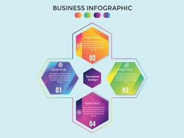 Business Presentation Infographics abstract 3d vector design template.can be used for workflow layout, diagram, annual report, web design, Creative banner, label vector