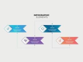 Business Presentation Infographics abstract 3d vector design template.can be used for workflow layout, diagram, annual report, web design, Creative banner, label vector