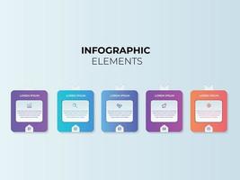 Business Presentation Infographics abstract 3d vector design template.can be used for workflow layout, diagram, annual report, web design, Creative banner, label vector