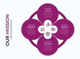 infografía de presentación de negocios plantilla de diseño de vector 3d abstracto con 4 pasos u opciones. se puede utilizar para diseño de flujo de trabajo, diagrama, informe anual, diseño web, banner creativo, vector de etiqueta