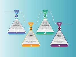 Business Presentation Infographics abstract 3d vector design template.can be used for workflow layout, diagram, annual report, web design, Creative banner, label vector