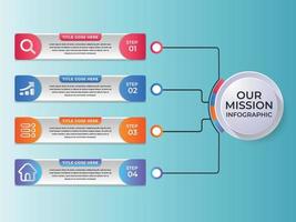 Business Presentation Infographics abstract 3d vector design template.can be used for workflow layout, diagram, annual report, web design, Creative banner, label vector