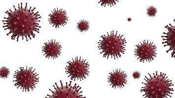 Coronavirus Covid-19 outbreak and coronaviruses influenza background as dangerous flu strain cases as a pandemic medical health risk concept with disease cell as a 3D render photo
