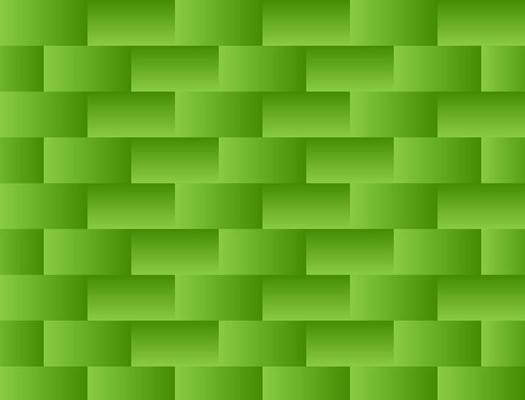 Abstract background with alternating green woven shapes
