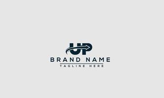 UP Logo Design Template Vector Graphic Branding Element.