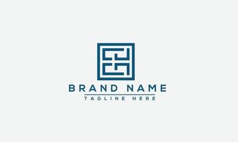 EH Logo Design Template Vector Graphic Branding Element.