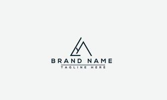 LM Logo Design Template Vector Graphic Branding Element.