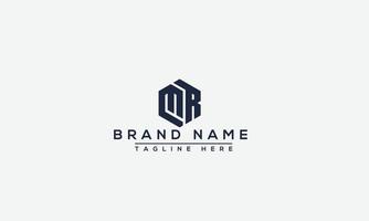 Logo design letter MR . Elegant modern. Vector template.