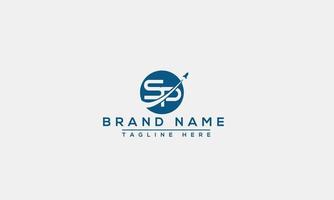 Logo design letter SP . Elegant modern. Vector template.