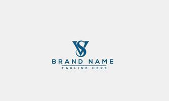 Logo design letter SV, VS . Elegant modern. Vector template.