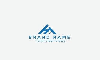 HA Logo Design Template Vector Graphic Branding Element.