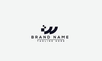 Logo design letter W . Elegant modern. Vector template.