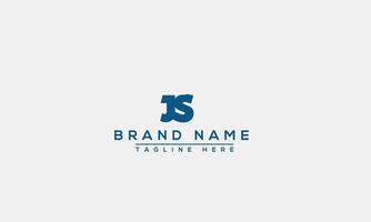 Logo design letter JS . Elegant modern. Vector template.