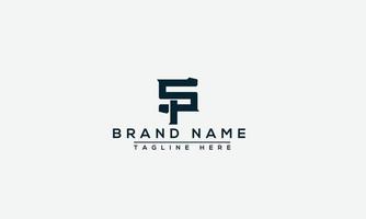 SP Logo Design Template Vector Graphic Branding Element.
