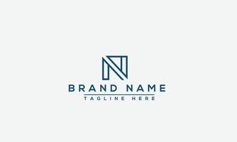 NP Logo Design Template Vector Graphic Branding Element.