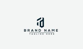 TD Logo Design Template Vector Graphic Branding Element.