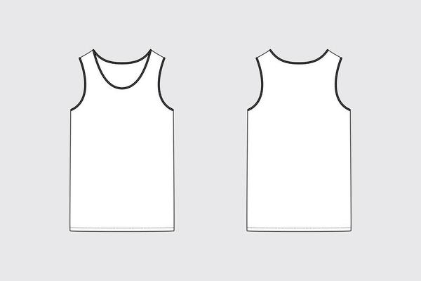 Set of basketball jersey technical fashion illustration 10483815