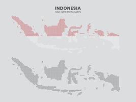 Indonesian halftone elipse maps vector
