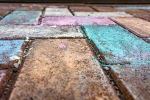 colorful paving stones photo