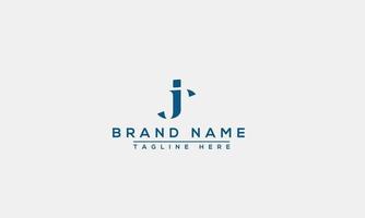 letra de diseño de logotipo jr. elegante moderno. plantilla vectorial vector