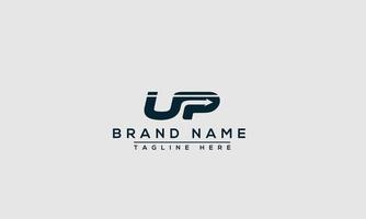 UP Logo Design Template Vector Graphic Branding Element.