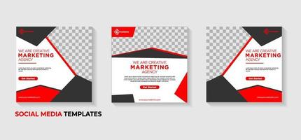 free vector digital business marketing social media post template