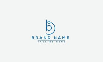 BJ Logo Design Template Vector Graphic Branding Element.