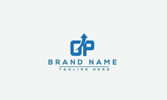 GP Logo Design Template Vector Graphic Branding Element.
