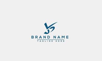 Logo design letter JS . Elegant modern. Vector template.