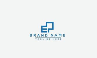 EP Logo Design Template Vector Graphic Branding Element.