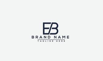 letra de diseño de logotipo eb. elegante moderno. plantilla vectorial vector
