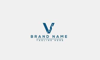 Logo design letter SV, VS . Elegant modern. Vector template.