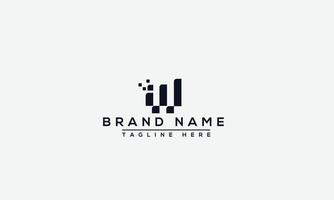 Logo design letter W . Elegant modern. Vector template.