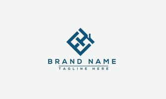 EH Logo Design Template Vector Graphic Branding Element.