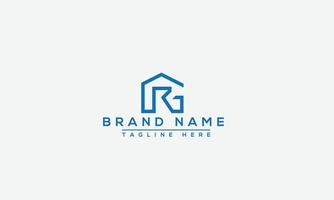 GR Logo Design Template Vector Graphic Branding Element.