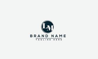 LM Logo Design Template Vector Graphic Branding Element.