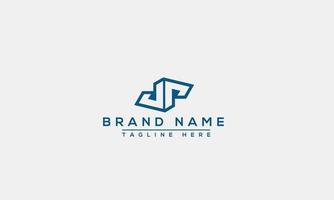 Logo design letter JP logo . Elegant modern. Vector template.