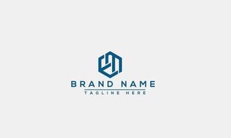 Logo design letter EN . Elegant modern. Vector template.