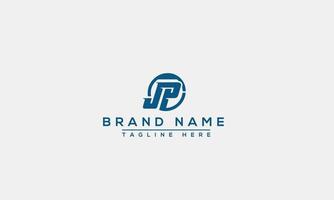 Logo design letter JP . Elegant modern. Vector template.