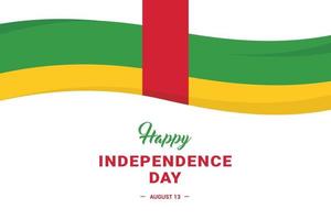 día de la independencia de la república centroafricana vector