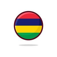 Mauritius Flag Icon vector