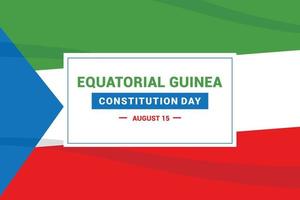 día de la constitución de guinea ecuatorial vector