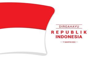dia de la independencia de indonesia vector