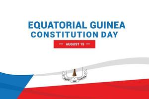 día de la constitución de guinea ecuatorial vector