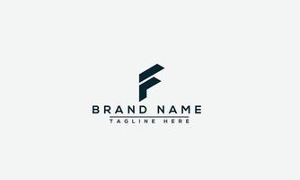 F Logo Design Template Vector Graphic Branding Element.