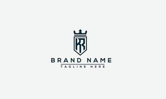 KR Logo Design Template Vector Graphic Branding Element.