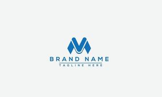 MV Logo Design Template Vector Graphic Branding Element.