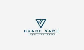 FD Logo Design Template Vector Graphic Branding Element.