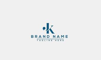 Logo design letter JK . Elegant modern. Vector template.